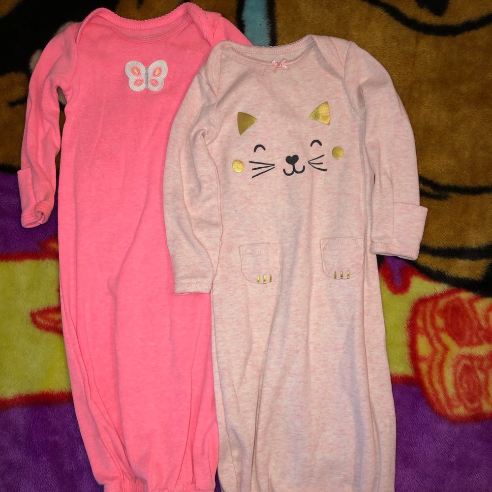 2 Baby Girl Sleep Sacks